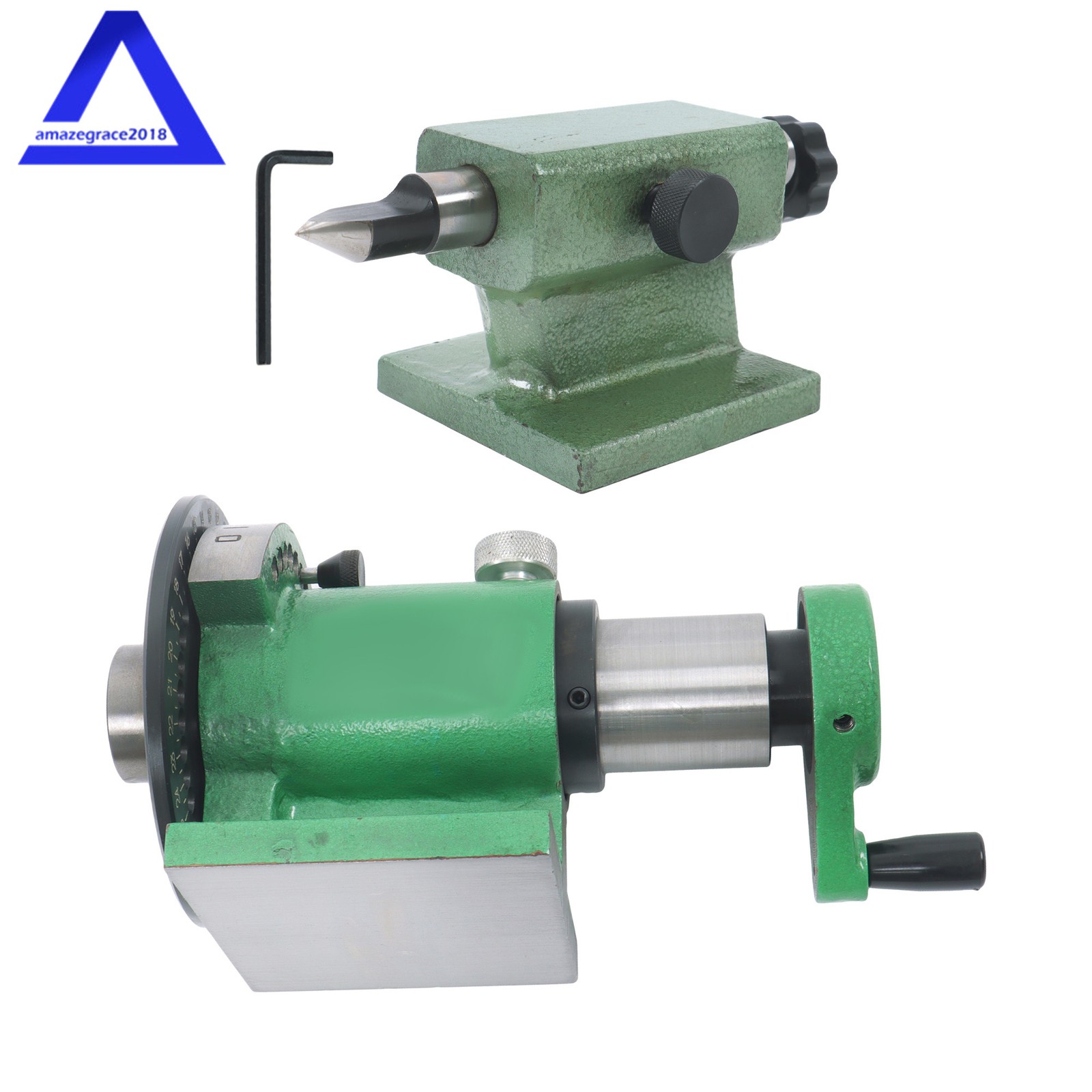 5C Spin Index Fixture W/ Tailstock Collet Fixtures Milling Machine Indexing