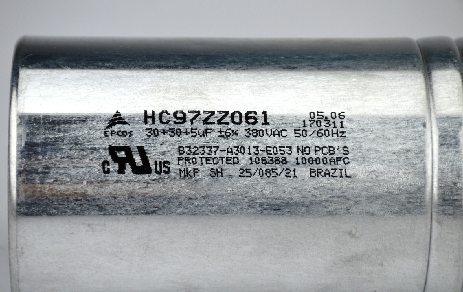 30/30/5 uf mfd Dual / Triple Motor Run Capacitor, 380VAC,50/60Hz, Lot of 5