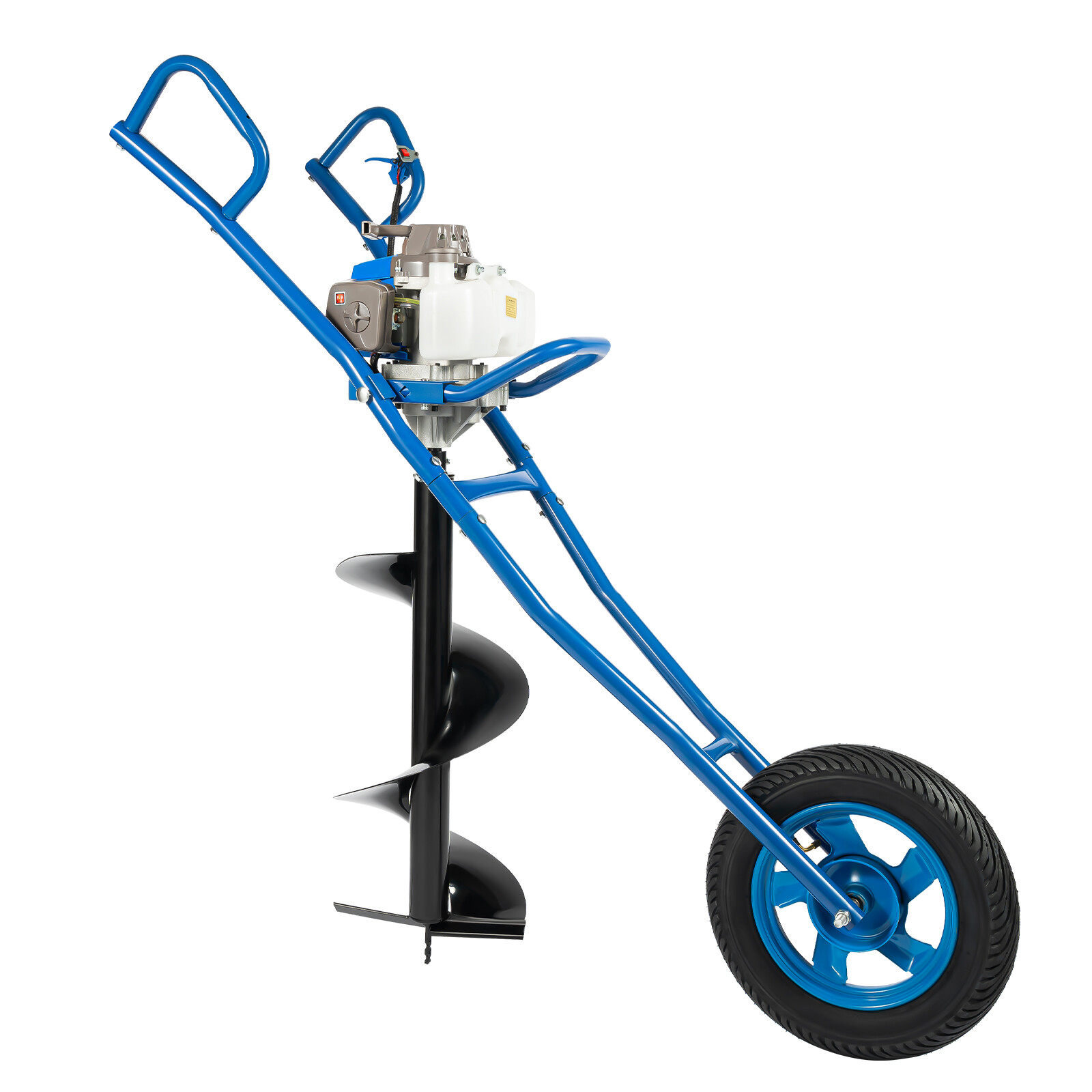 63cc 3hp Gas Powered Post Hole Digger Earth Auger with 12-Inch Bit