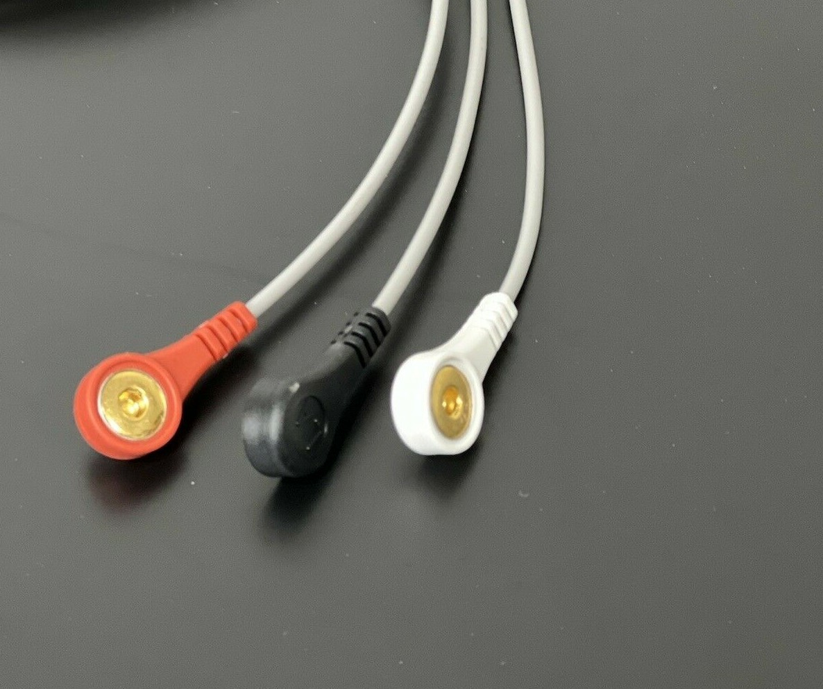 GE Dash 3000 Compatible 3 Lead Snap ECG Cable - Same Day Shipping