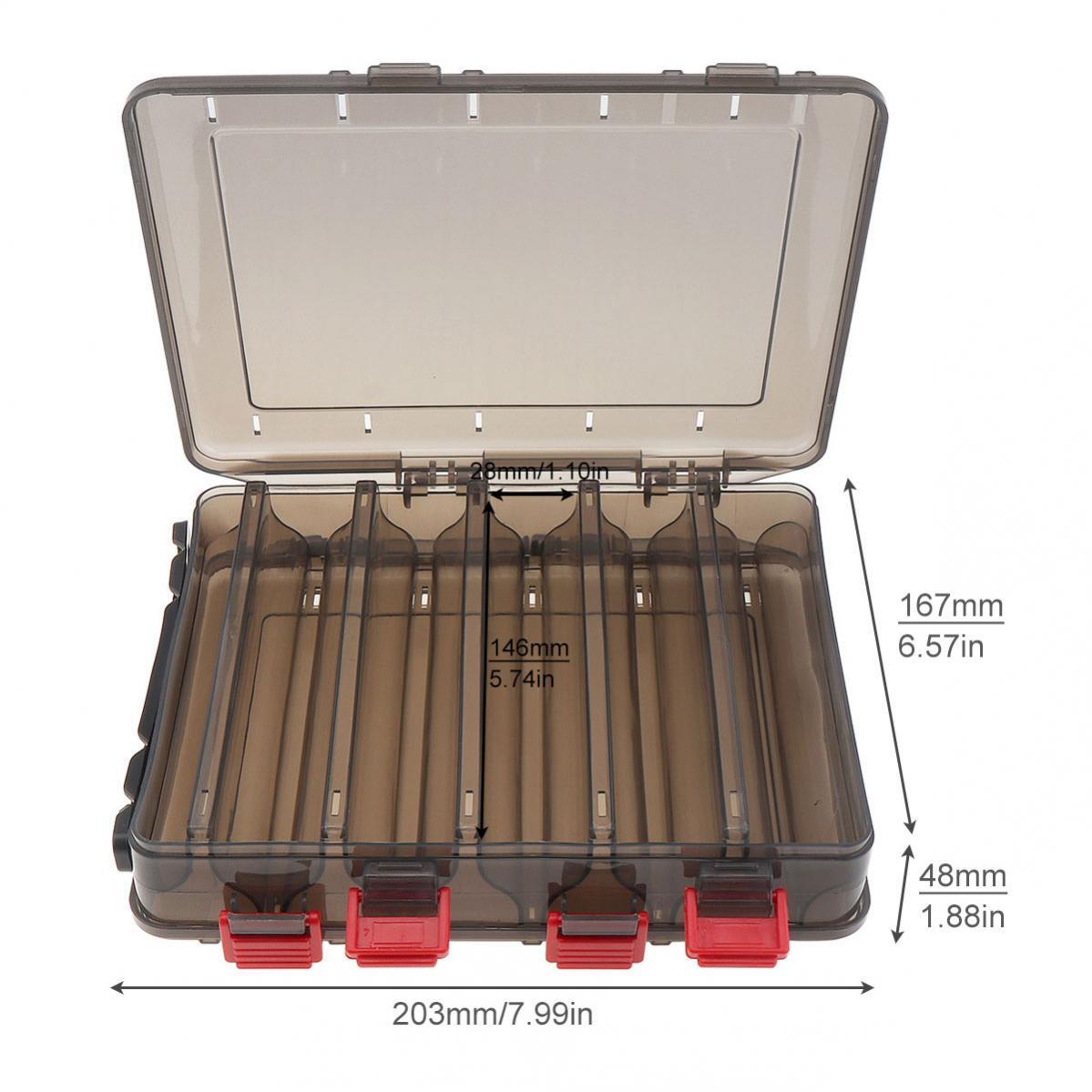 20 Compartments Tackle Storage Box Fishing Lure Bait Portable Organizer Case US