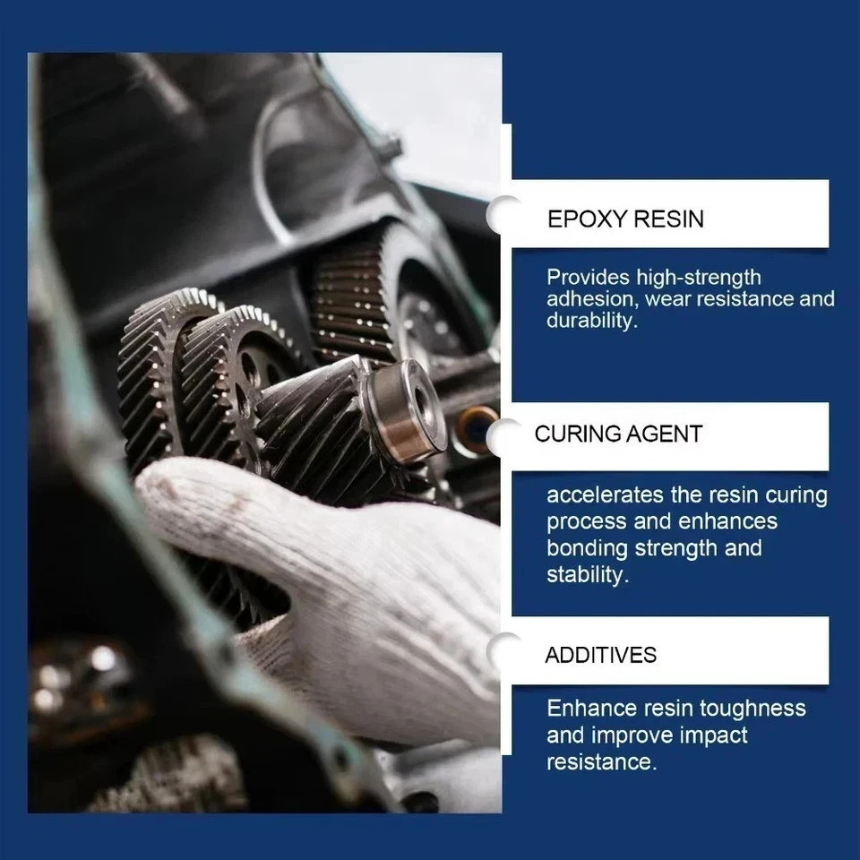 Strong Foundry Glue, High Temperature Resistant Casting Repair,Metal Repair Glue