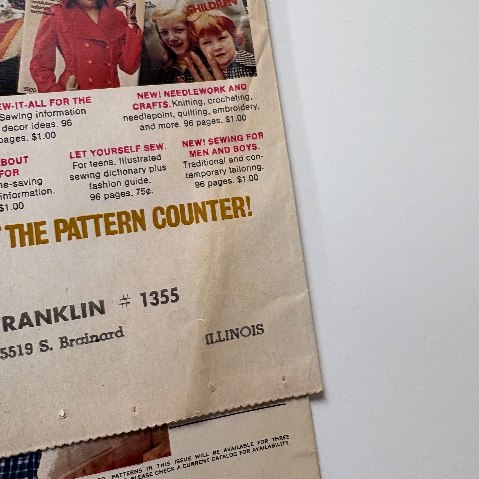 Lot of 4 Simplicity McCall's 1970s Sewing Pattern Catalog Pamphlet