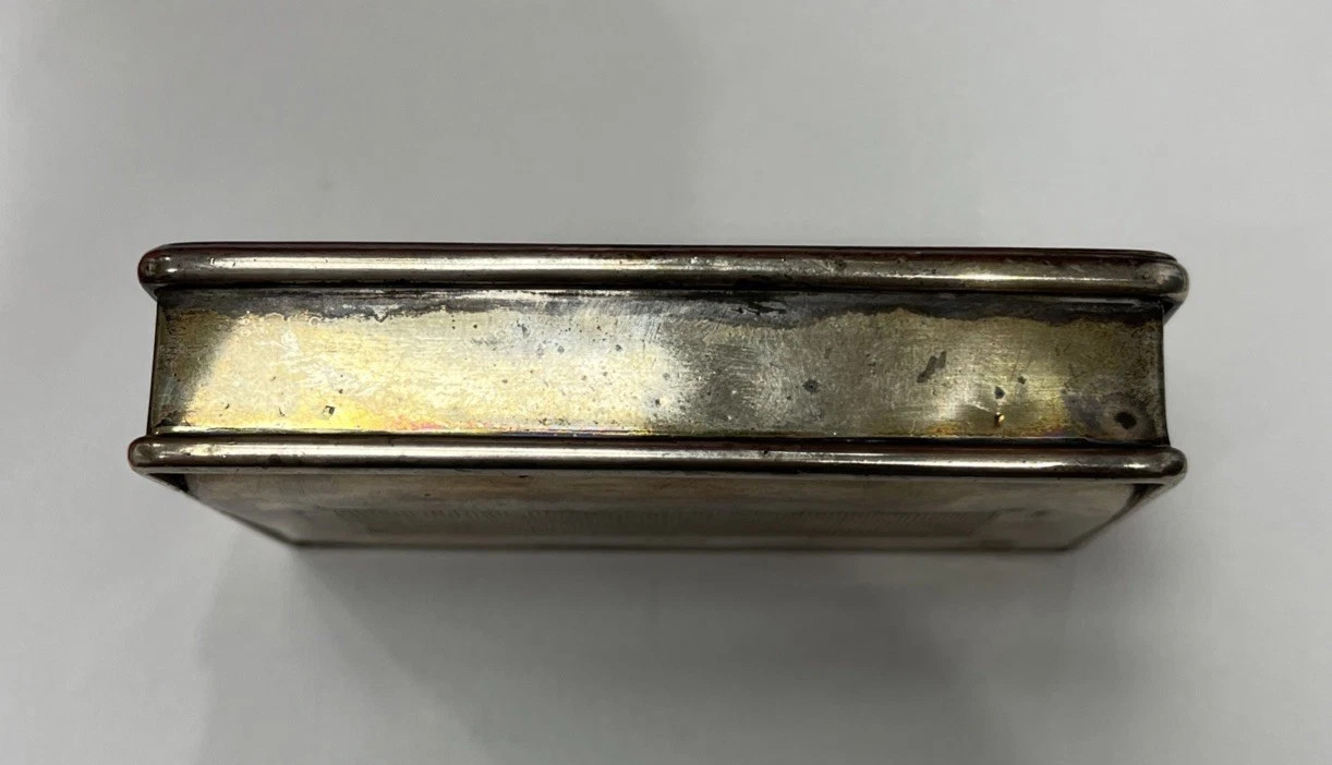 Vintage 925 Sterling Silver Cigarette Case, 97.3 g