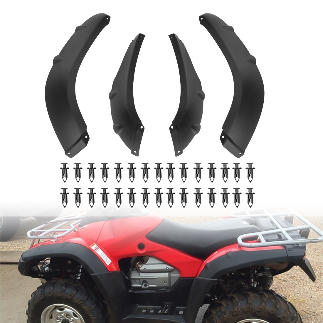 Fender Mud Guards Flaps Flares For Honda Rincon 650 680 TRX650 TRX680 2003-2023