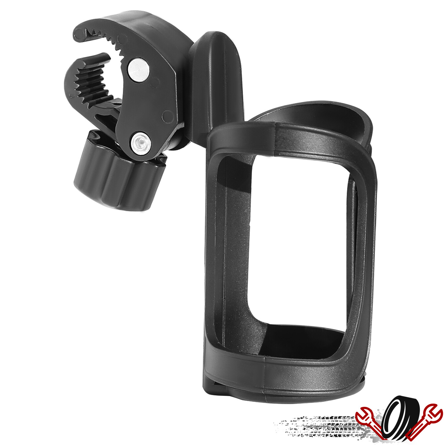 Universal For Wheelchair Walker Rollator Bike Stroller 360° Beverage Cup Holder