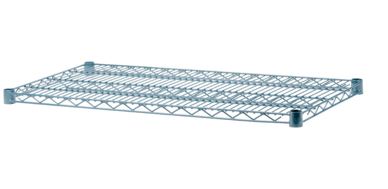 14" x 36" Wall Mount Green Epoxy Wire Shelf Rack Commercial Rest Pot NSF 1015043