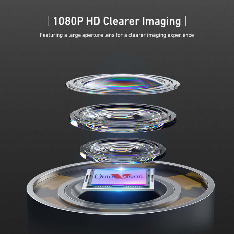 Ralcam Joystick 5" Endoscope Camera with Light Inspection Camera 360° Borescope