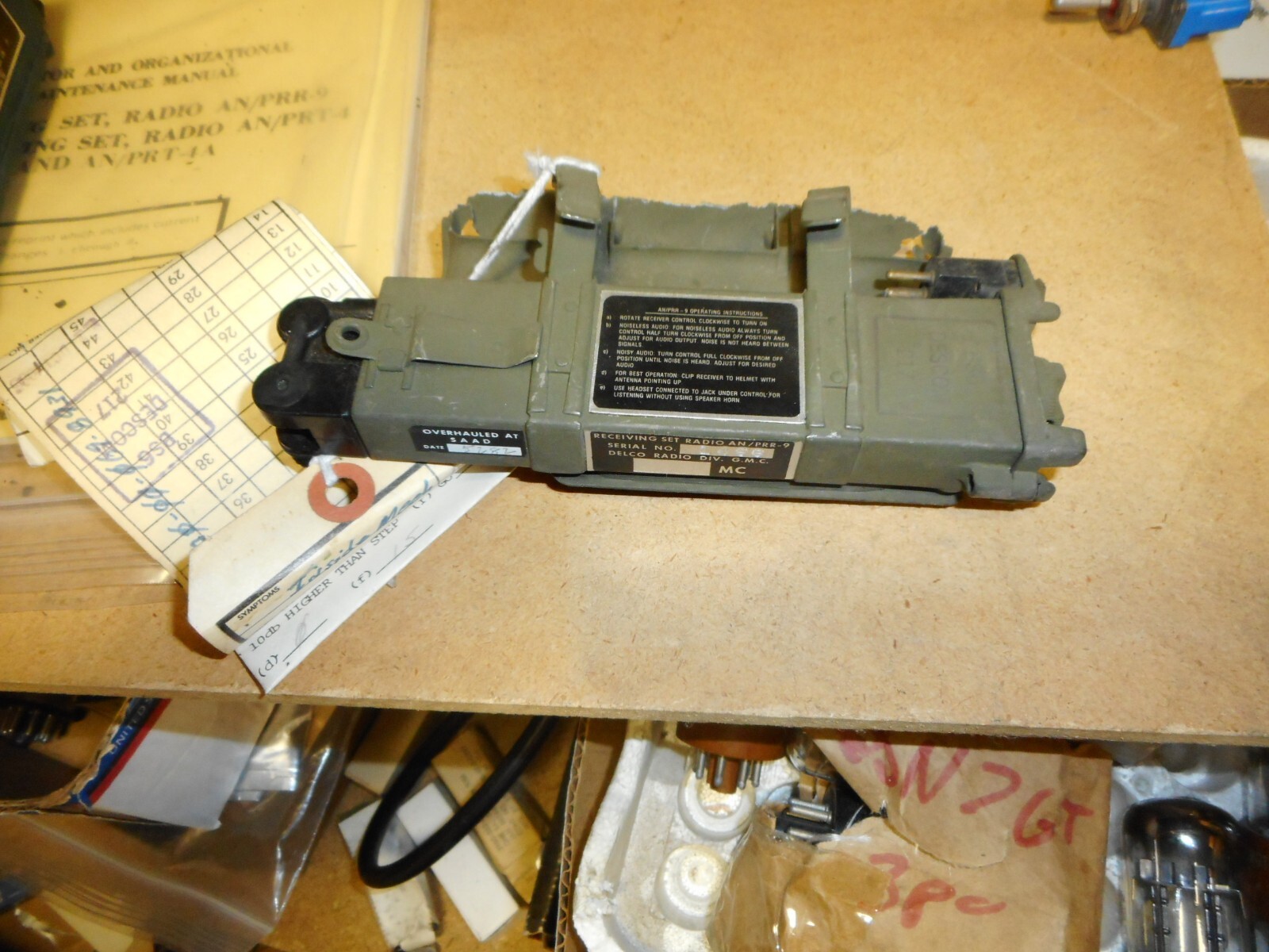 Vietnam AN/PRR-9&AN/PRT-4,Radio & MANUAL