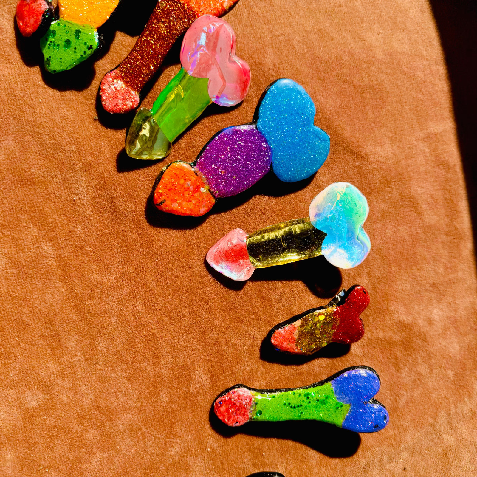 BARRETTES, PARTY FAVORS, BACHELORETTE PARTY, GIFTS, GAG GIFT, DICK GAG GIFT