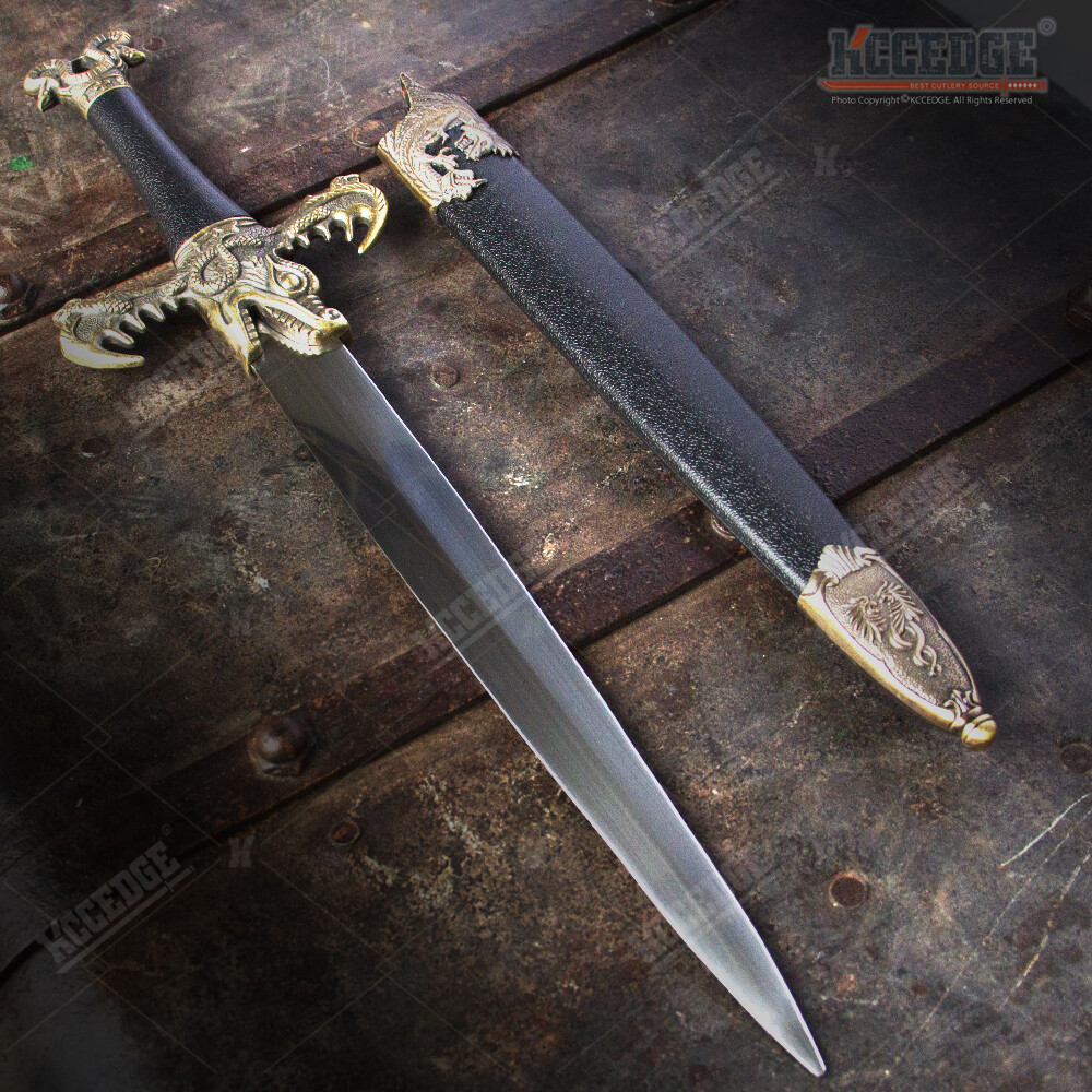 16" Medieval Letter Opener King Dagger with Stainless Steel Blade