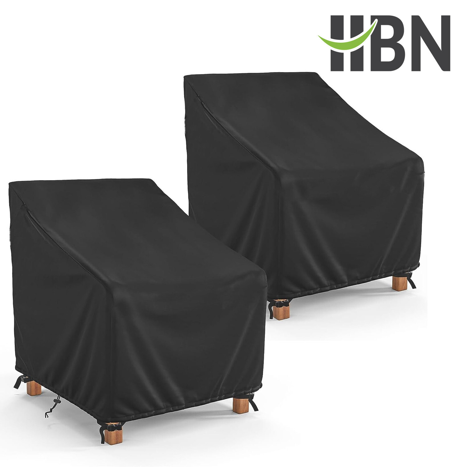 HBN 2 Pcs Outdoor Chair Covers, Patio Furniture Covers, Lawn Furnitures Covers