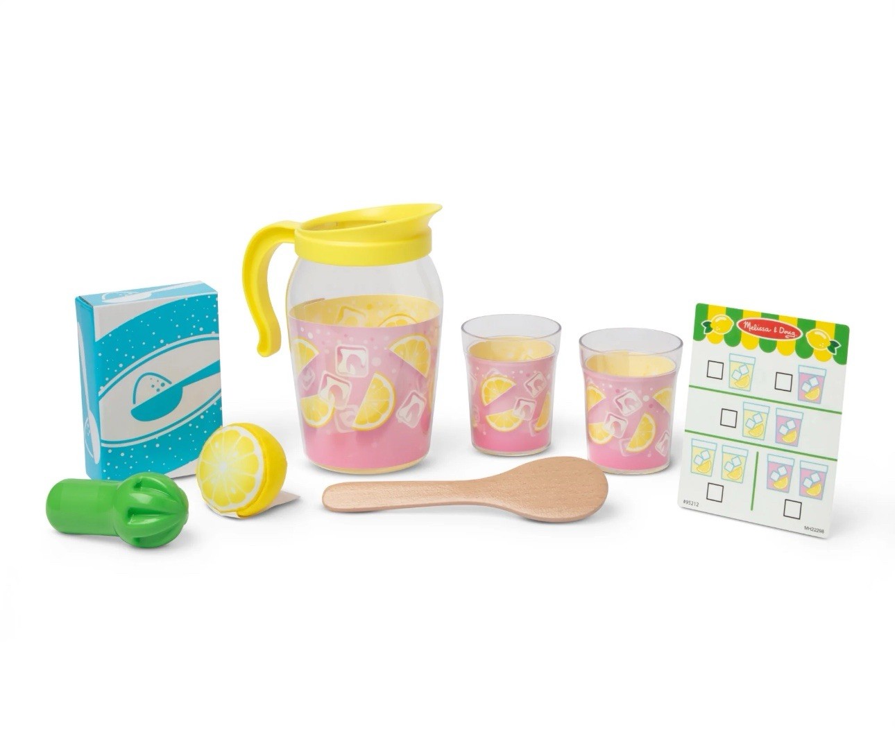 Melissa & Doug Lemonade Pretend Play Set 11 Pieces Counting Toddler Play Summer