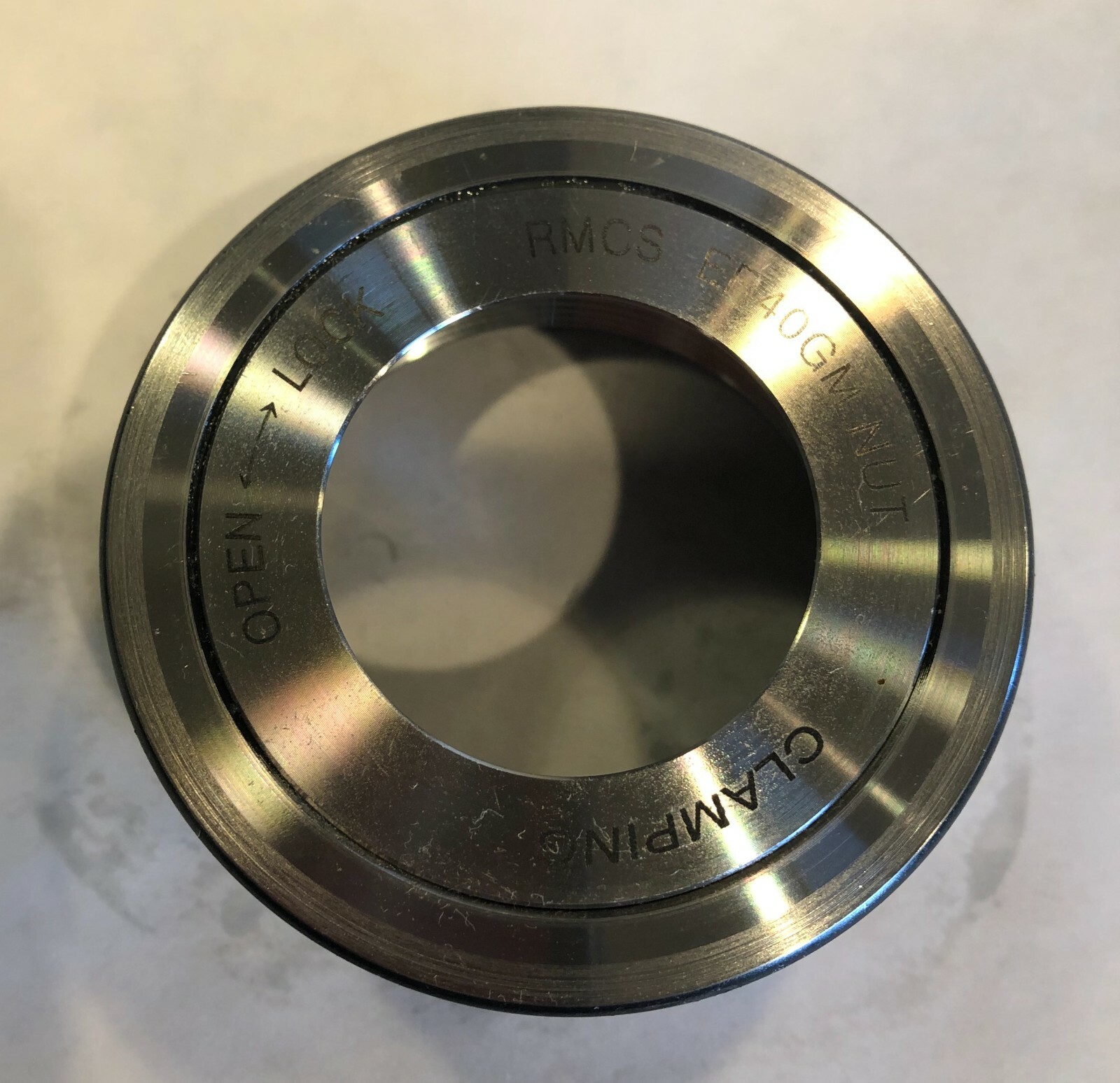 NEW - ER40 BEARING STYLE COLLET NUT - NO BRASS - ALL STEEL - NEW- $1.00 SHIPPING