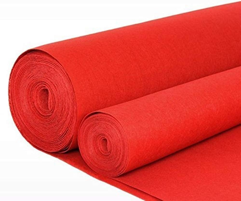 Versatile 24'' x 15' Indoor/Outdoor Red Aisle Runner for Special Occasions