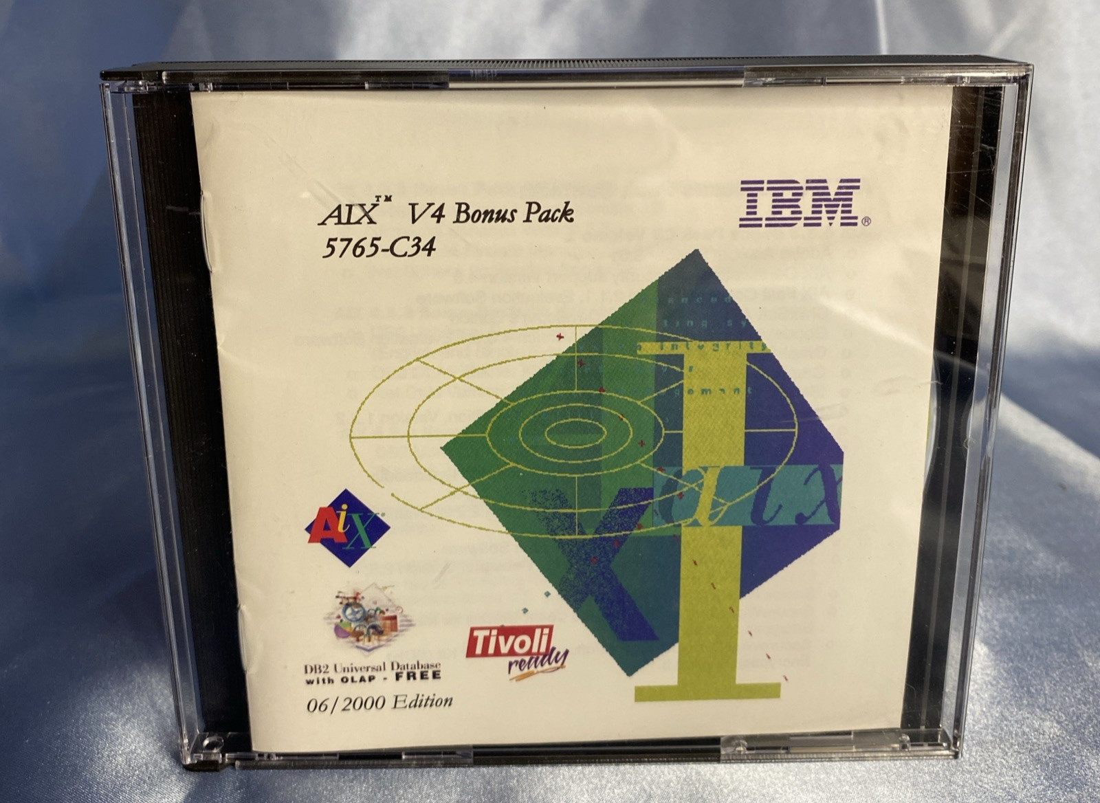UNUSED! IBM AIX V4 Bonus Pack 3 Disc CD Software 5765-C34 with DB2 UDB V7.1