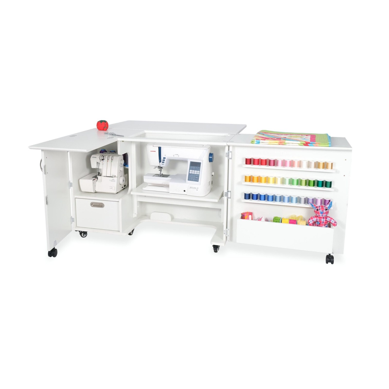 Kangaroo Sewing Cabinet Wallaby II with Kiwi