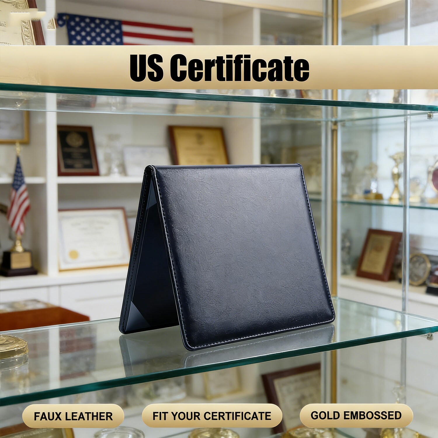 USA Citizenship Certificate Holder - US Citizenship Gifts - PU Naturalization