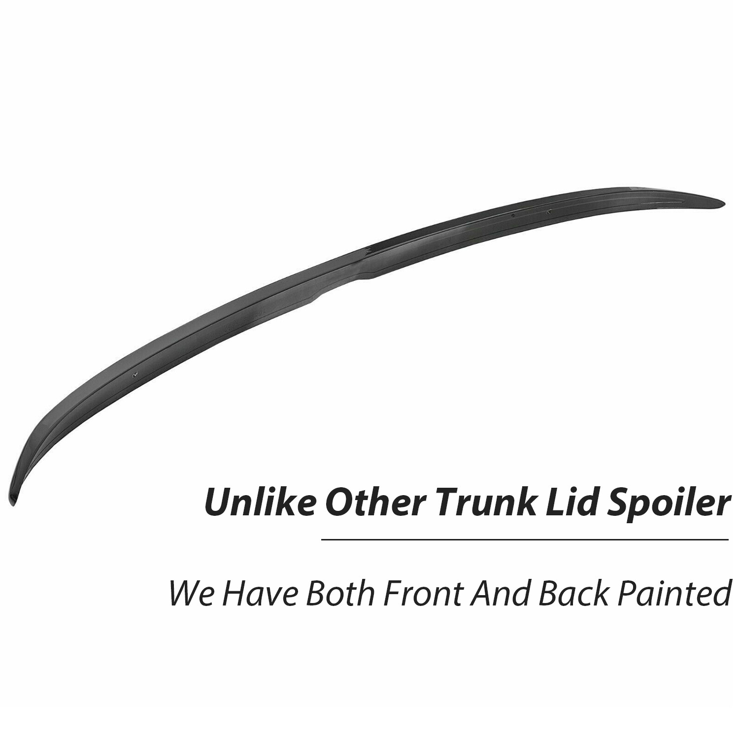 For 2013-2017 Honda Accord 4DR Sedan Painted Glossy Black Trunk Lid Spoiler Wing
