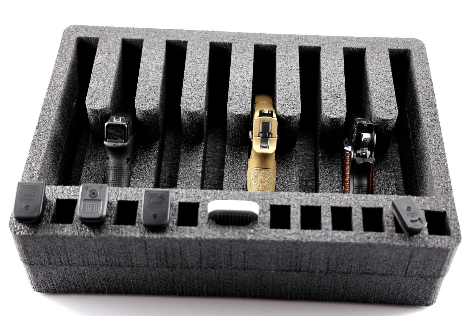 Precut 8 Pistol 12 mag foam insert kit fits your Harbor freight Apache 4800 case