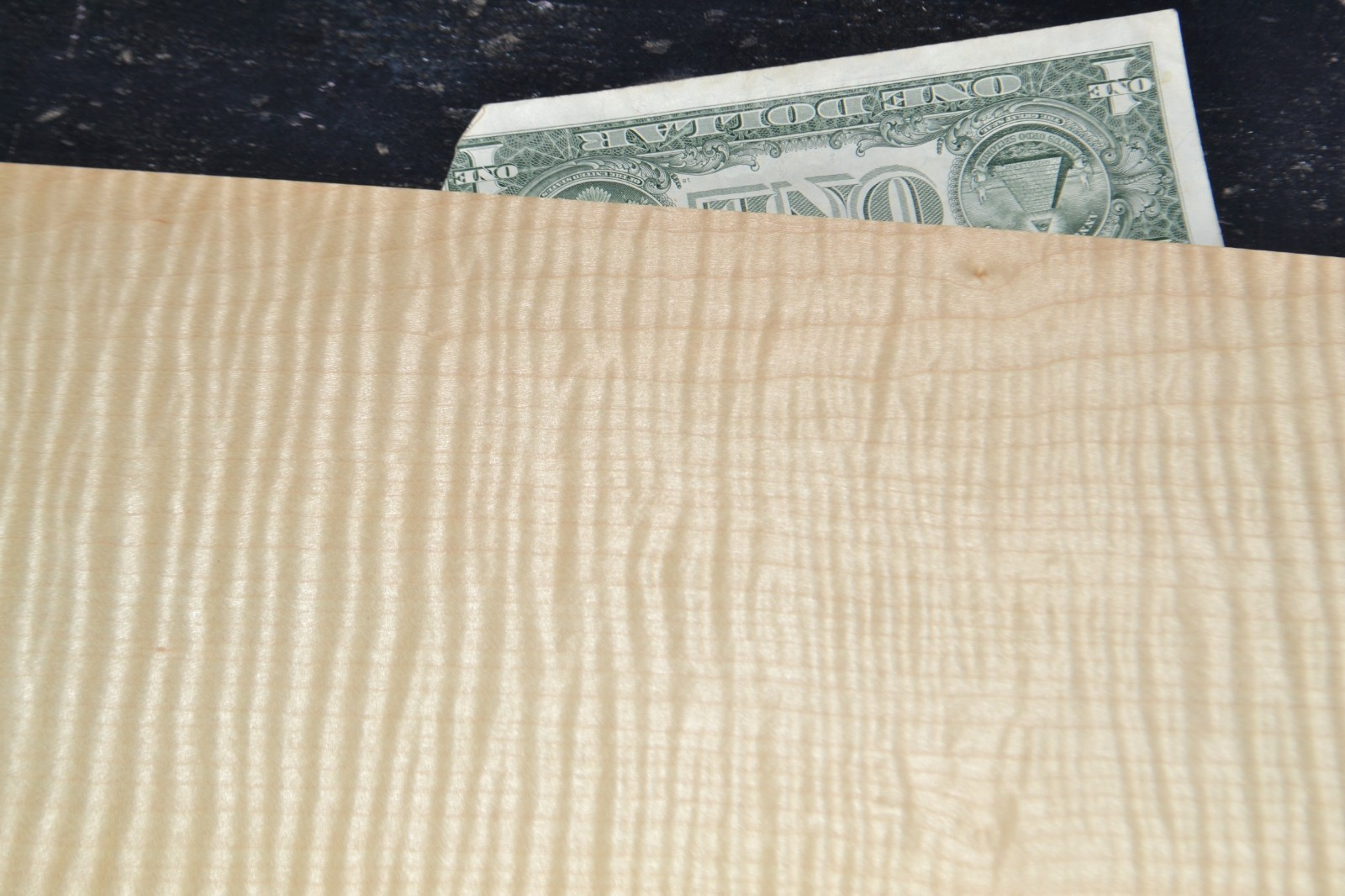 Maple Raw Wood Veneer Sheet 6 x 21 inches 1/42nd 7717-4