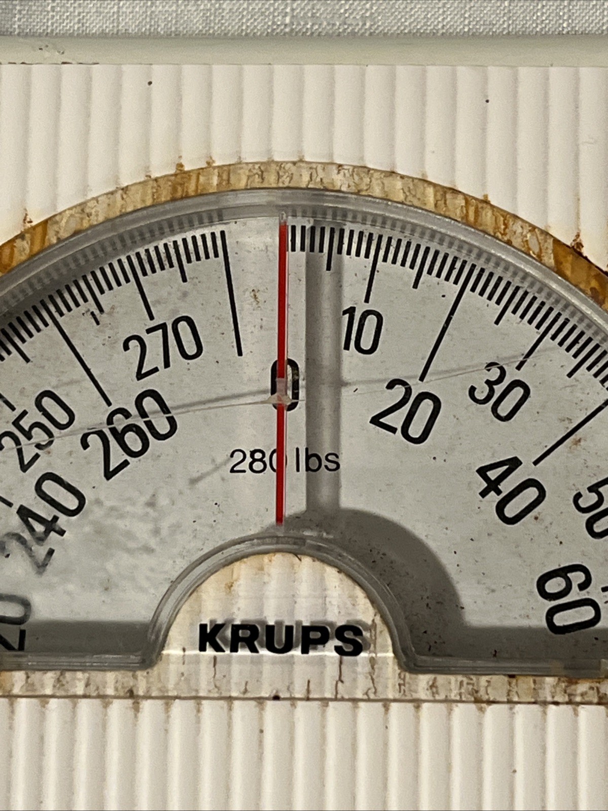 Vintage KRUPS 280 lb Scale White Made In Ireland