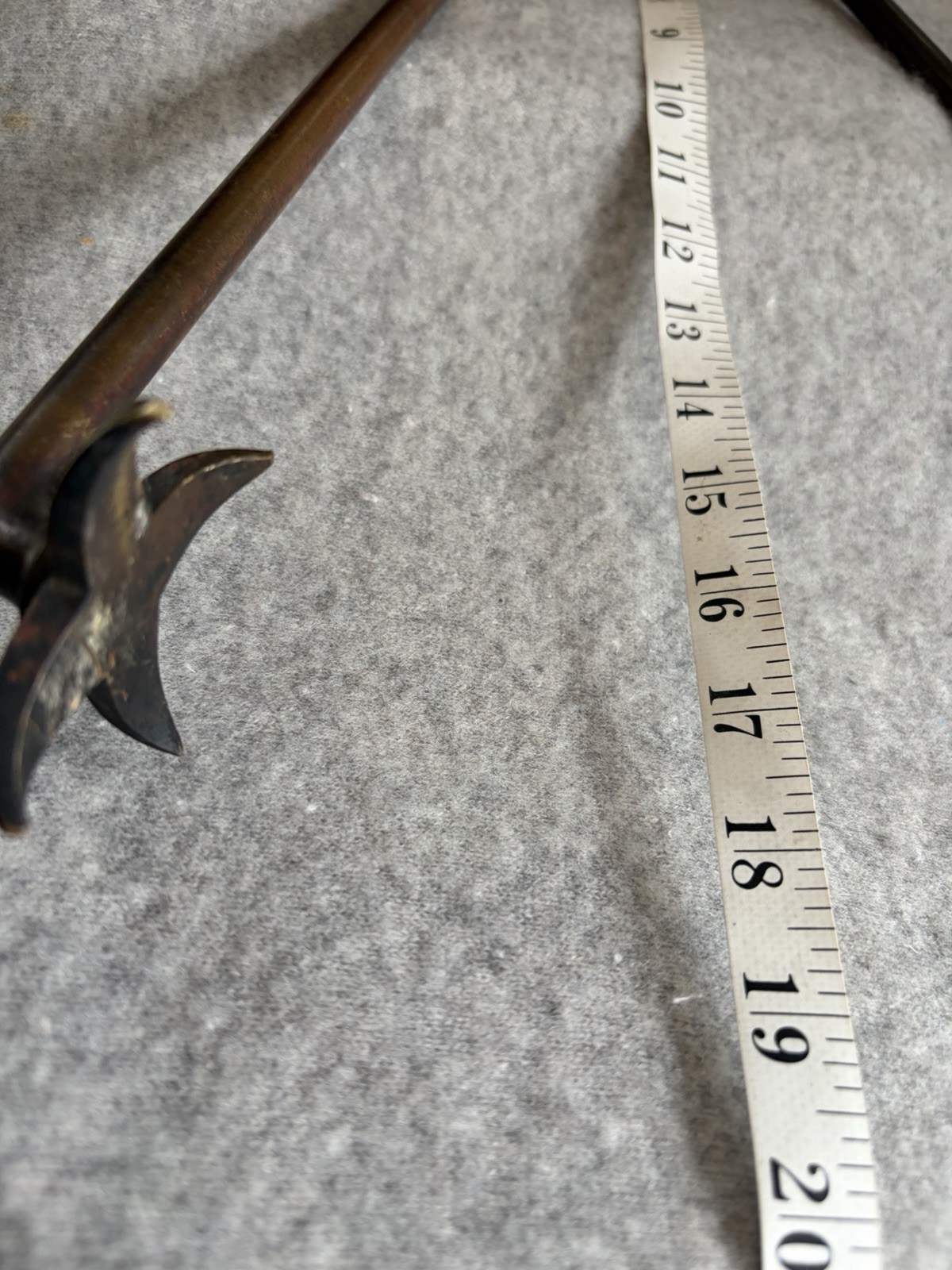 Antique Star Tip Fire Place Tongs Hand Forged 18 Inch Log Grabber