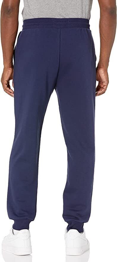 Calvin Klein Jeans Mens Blue/ Grey Monogram Logo Fleece Jogger Sweatpants