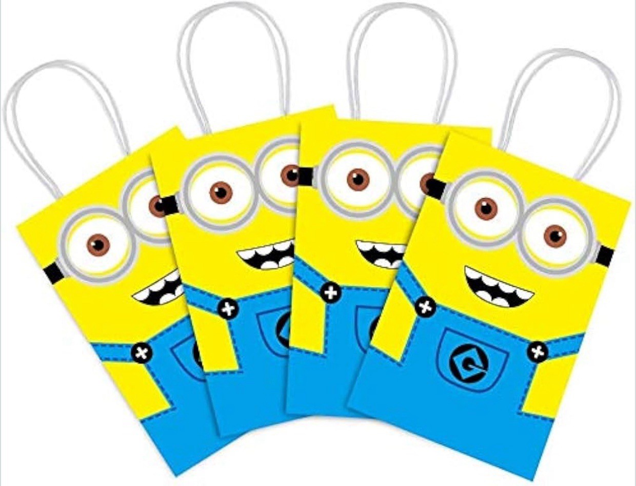 Despicable Me Minion Favor Goody Bags 16 Pack Birthday Treat Loot Sacks Party