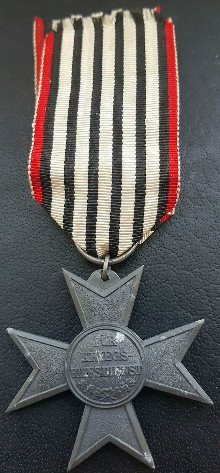 ✚9598✚ German Prussia WW1 Merit Cross for War Aid Kriegshilfe Kreuz medal