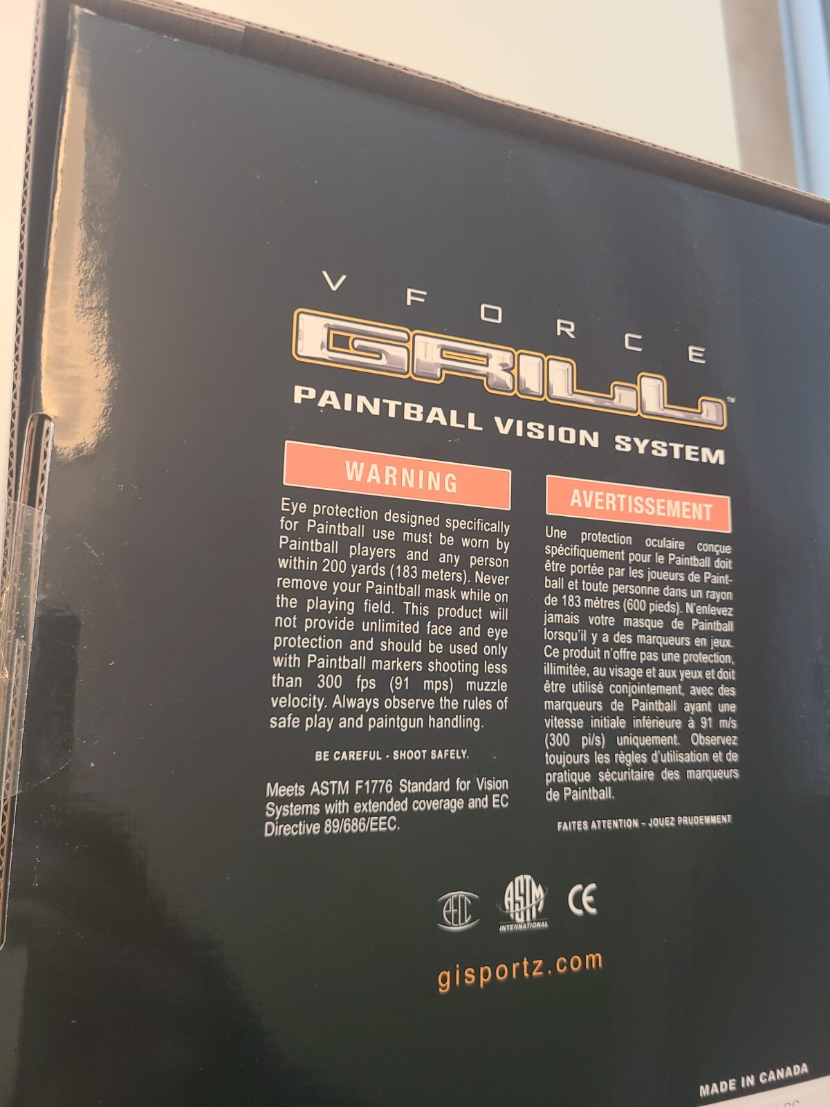 NEW Paintball mask V Force Grill SE with Gold Lens Cataclysm