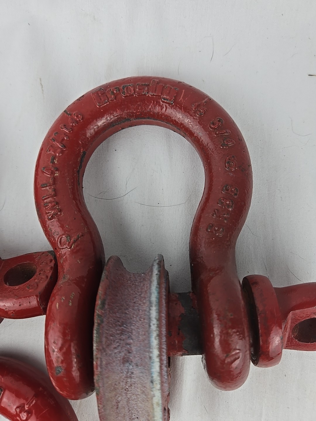 Lot Of 4 Crosby 3/4" 4-3/4 Ton WLL Red Screw Pin Anchor Shackle