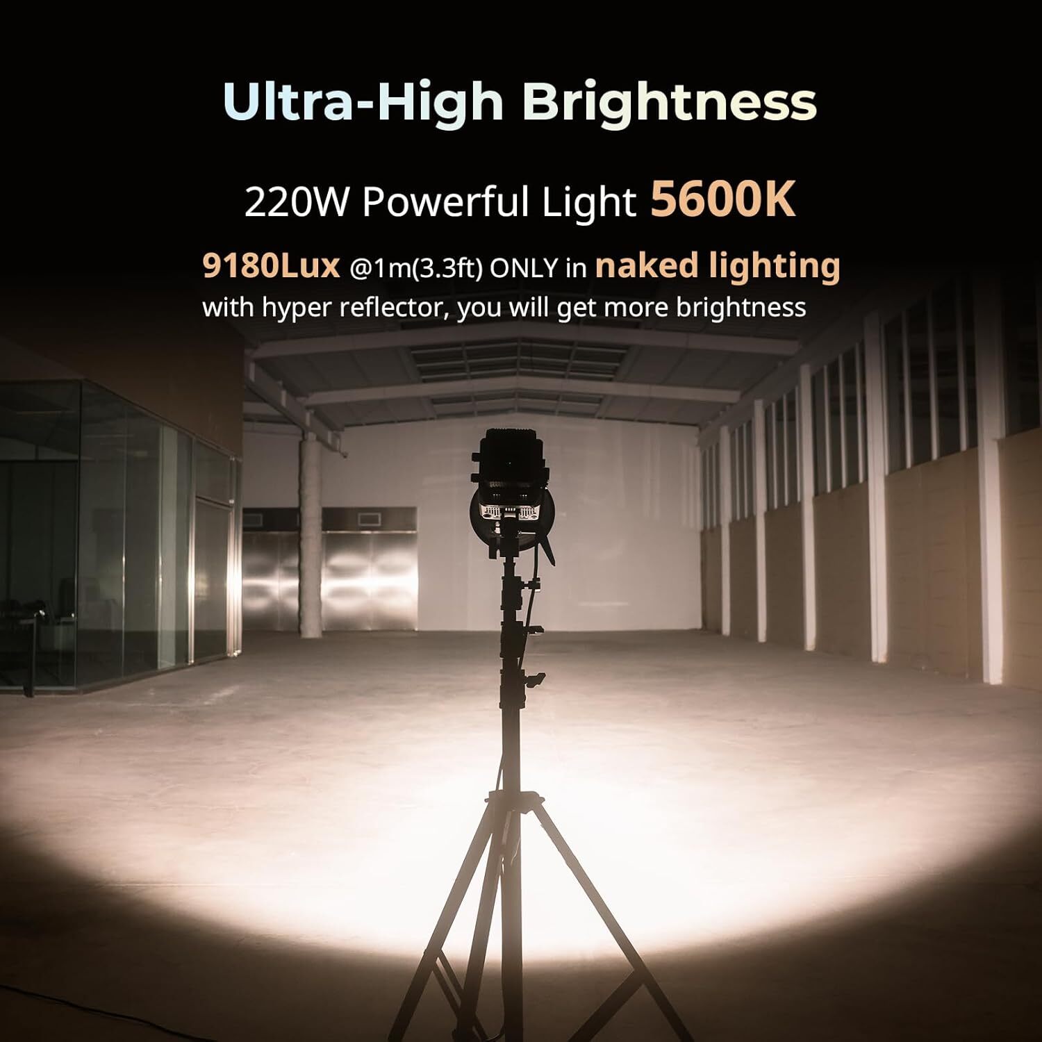 SmallRig RC 220B Pro 220W COB Video Light, Bi-Colour Video Light 2700K-6500K