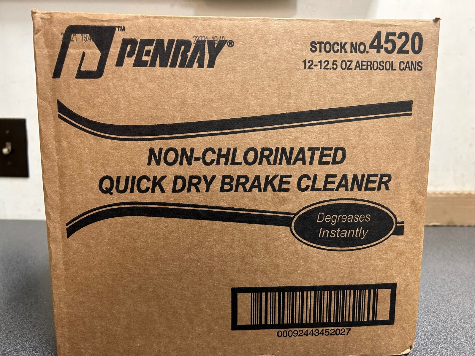 Penray 4520 Non-Chlrorinated Quick Dry Brake Cleaner 12 Pack of 12.5 oz. Cans