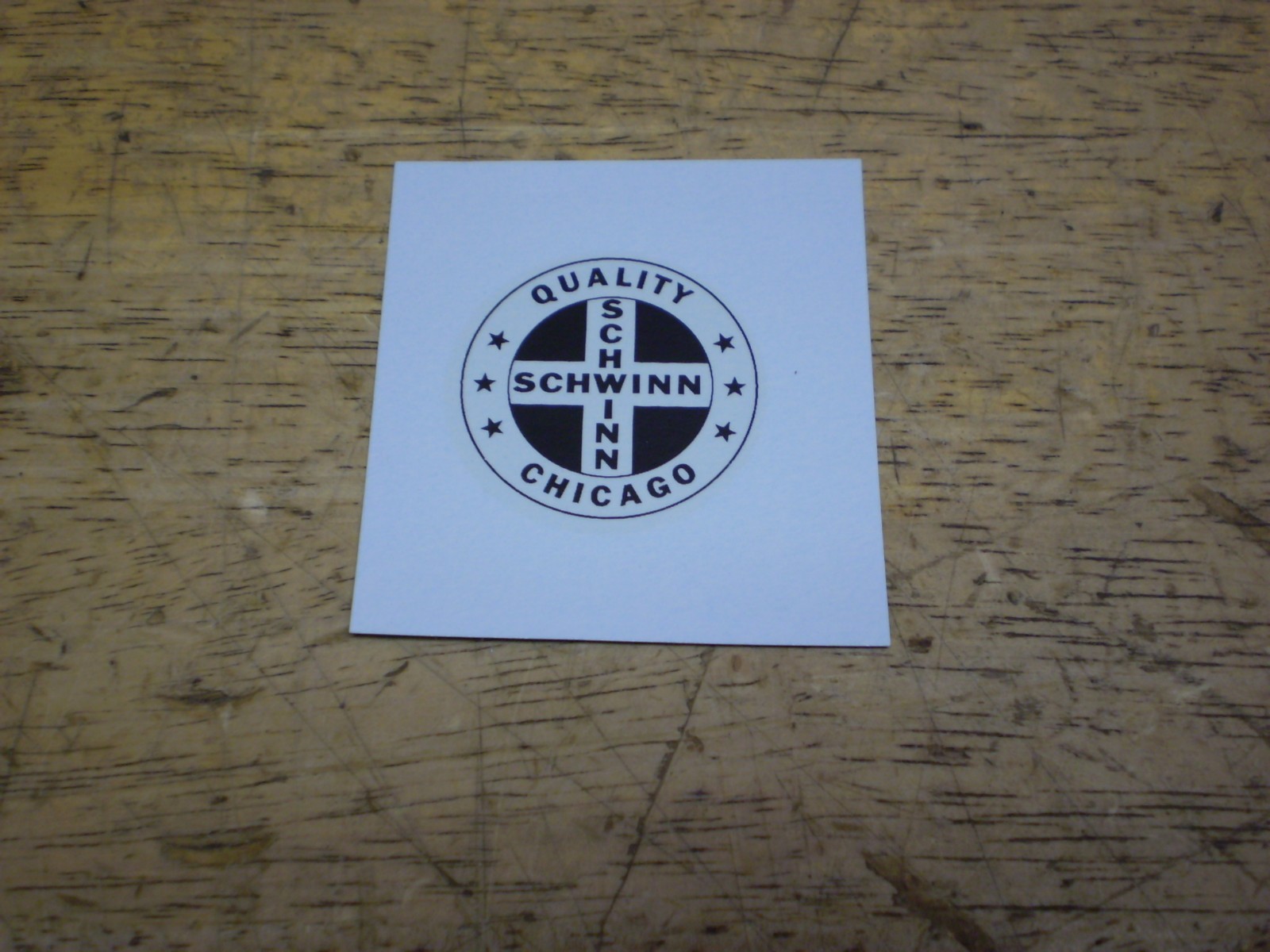 Schwinn Quality Round Black Seat Tube Bicycle Decal Stingray and Krate & Others