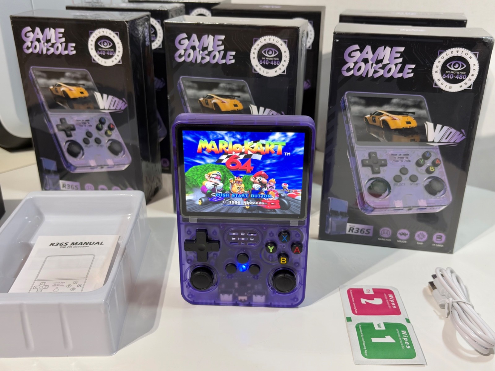 R36s Retro Handheld Premium Gaming Console with 21,000 Top-Tier Video Games