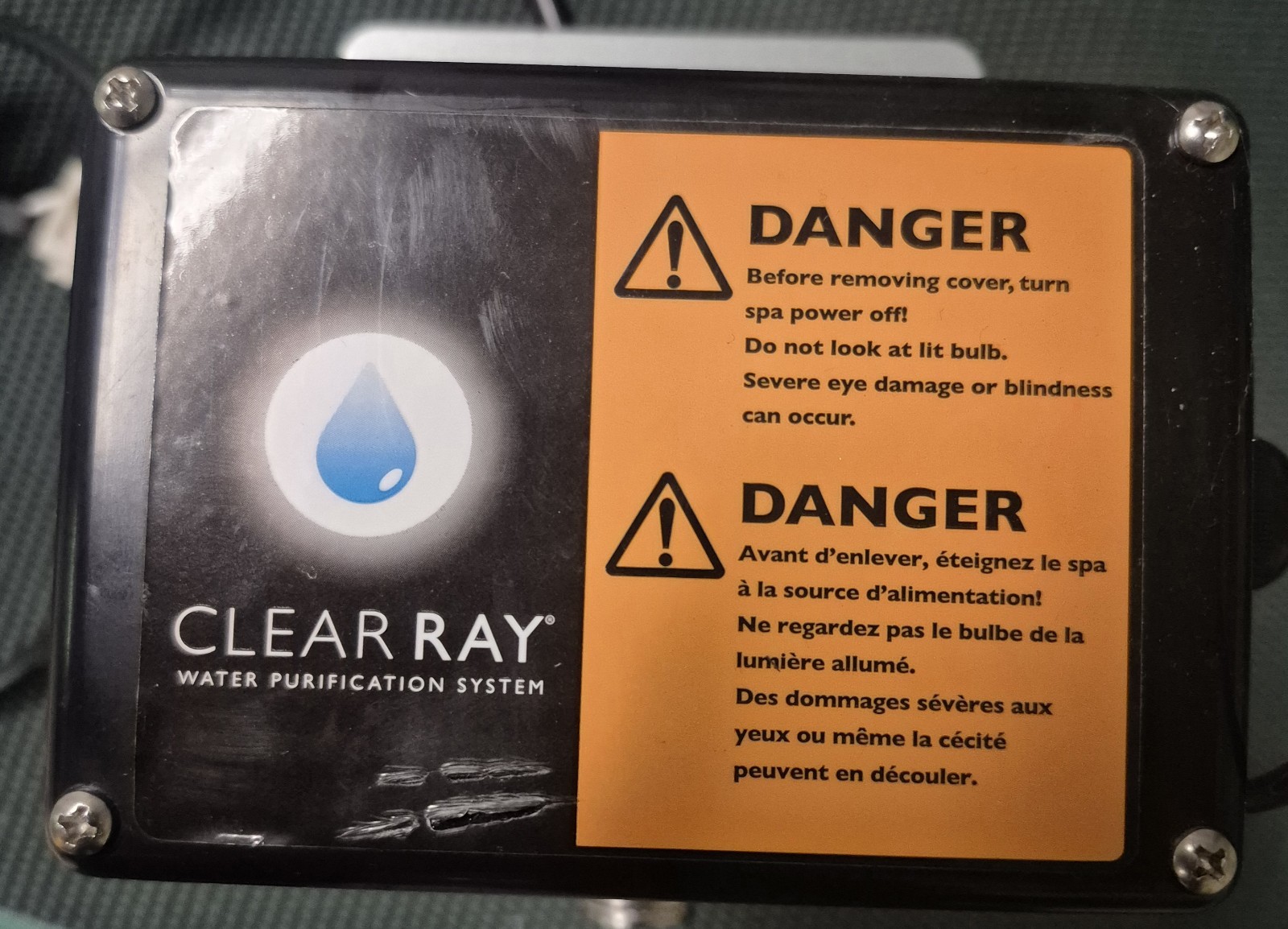 Sundance Spa Clear Ray Water Purification