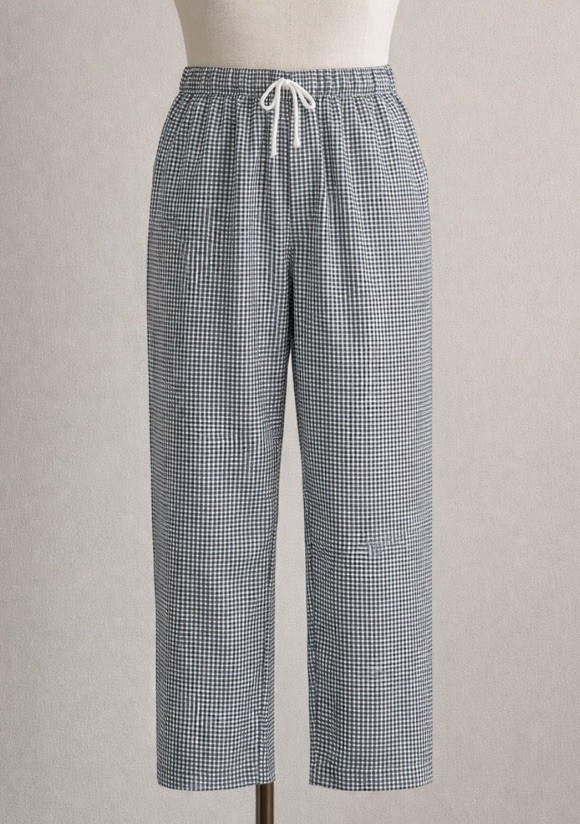 Happy Chef Utility Pants Black White Houndstooth Sz Medium Pockets Classic MINT