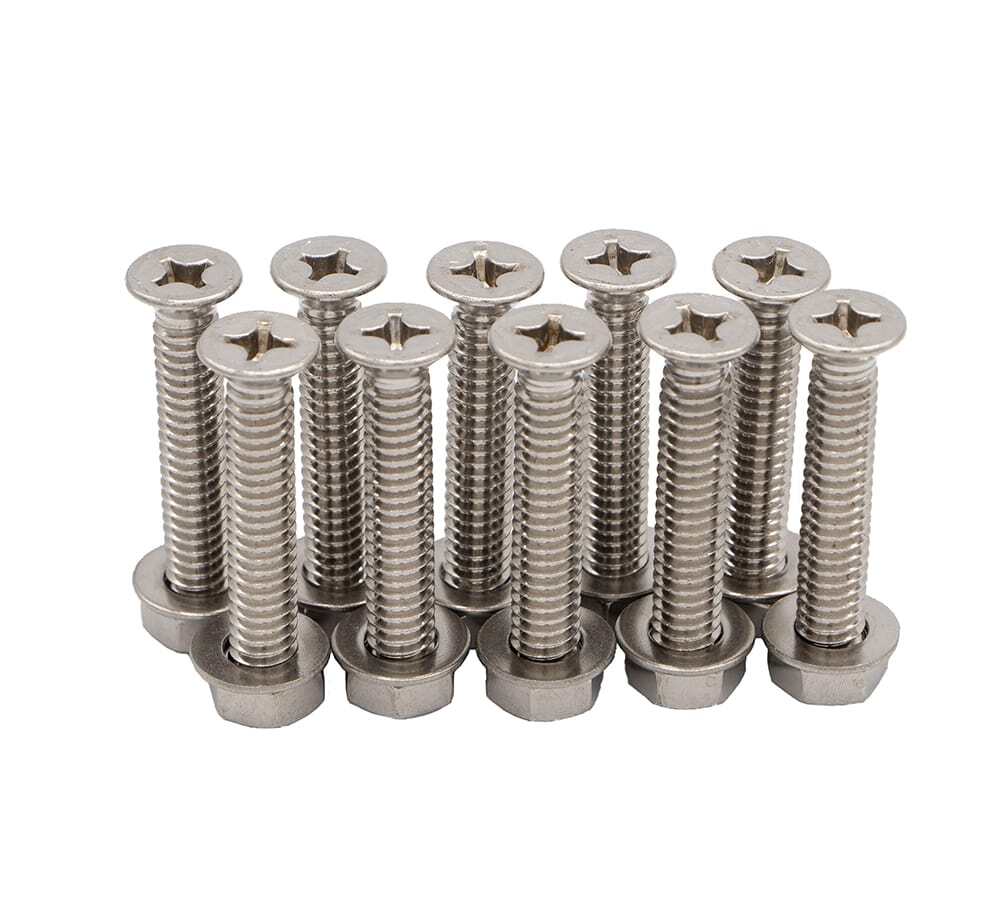 22 Pcs Black L-Track Tie Down Kit w/ 2" Round Anchor Point for Truck & Trailer