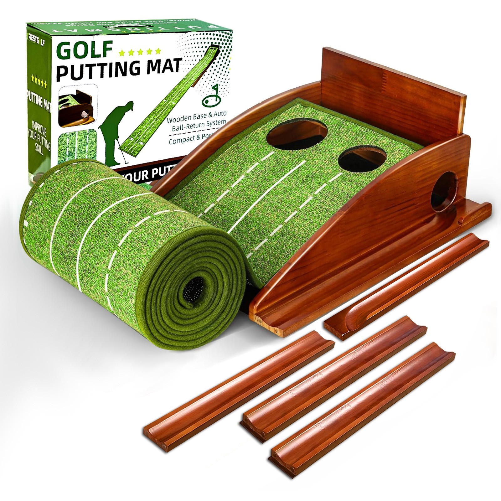 9.265 Ft Golf Putting Mat Pro for Indoor & Outdoor Practice Use