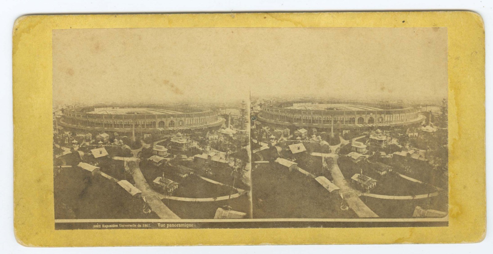G2337~ FRANCE – 1867 Exposition Universalle Site c.1860s Stereoview
