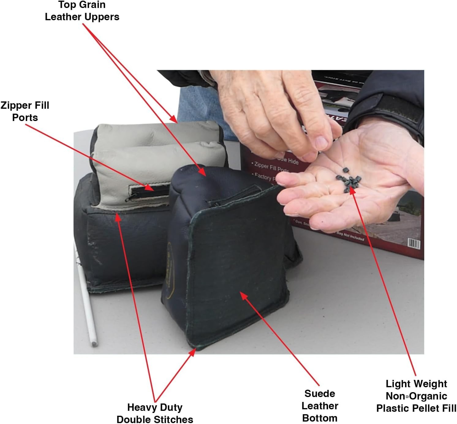 Leather Rabbit-Ear Rest Bag