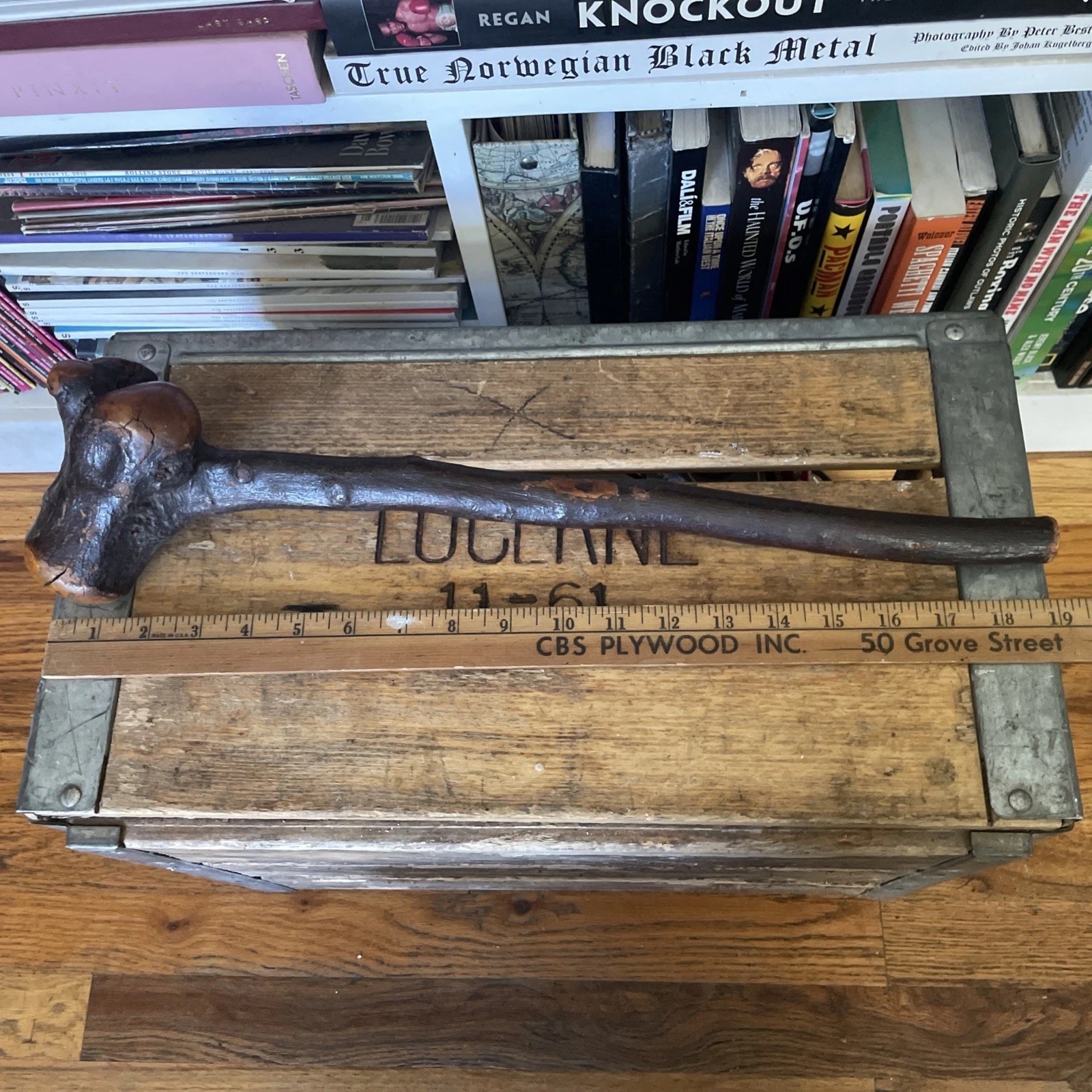 Native American Indian Burl Wood War Club Antique Rare 19” Artifact Weapon