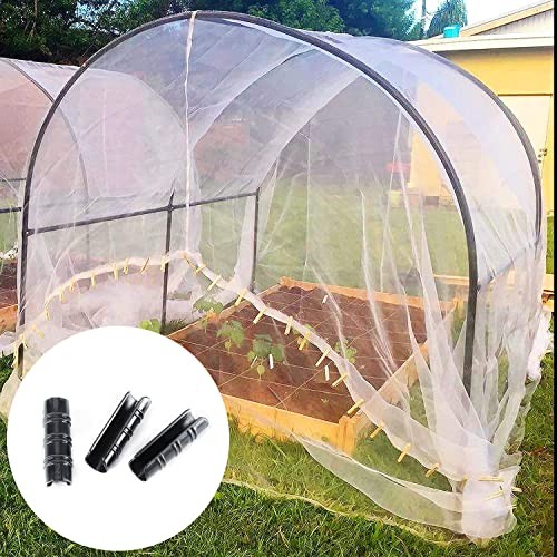 60PCS Greenhouse Clips Greenhouse Clamps Black Plastic Clamps Garden 1 1/4 Inch