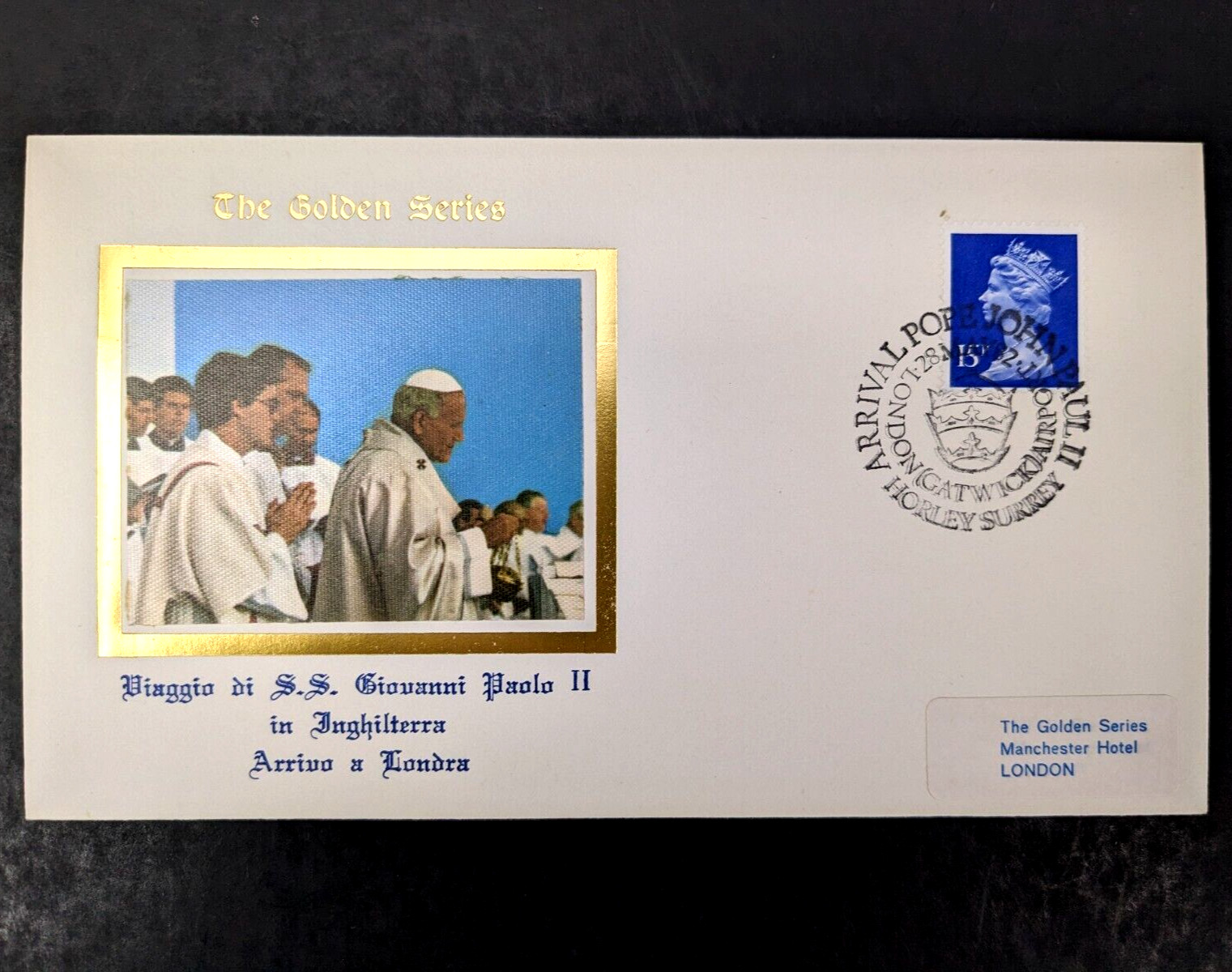 Pope John Paul II, The Golden Series Trip to England, 10 Covers Plus Stamps