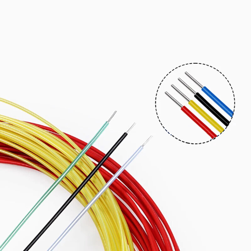 Single Core Wire PTFE FEP Silver Plated Copper Cable 30AWG / 28AWG / 26AWG~20AWG