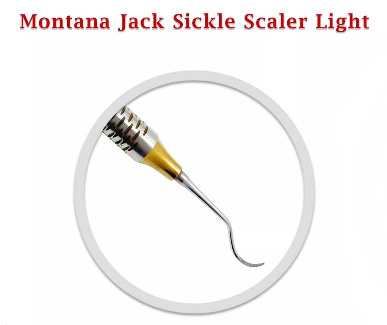 10X Periodontal Montana Jack Sickle Scaler Light Double Ended Dental Instruments