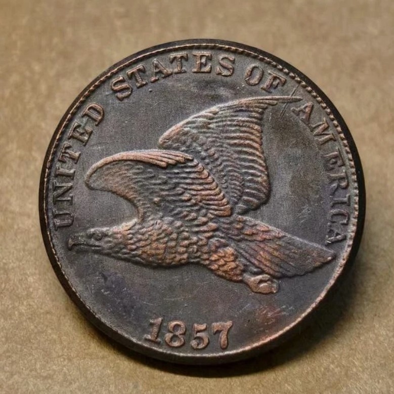 1857 Flying Eagle Cent Very Good VG Coin As shown in the figure