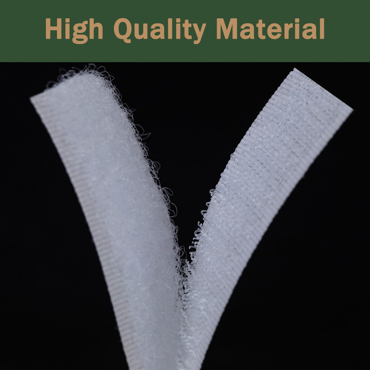 2 Inch Wide Hook and Loop Tape with Heavy Duty Adhesive, Excellent Grip, Strong