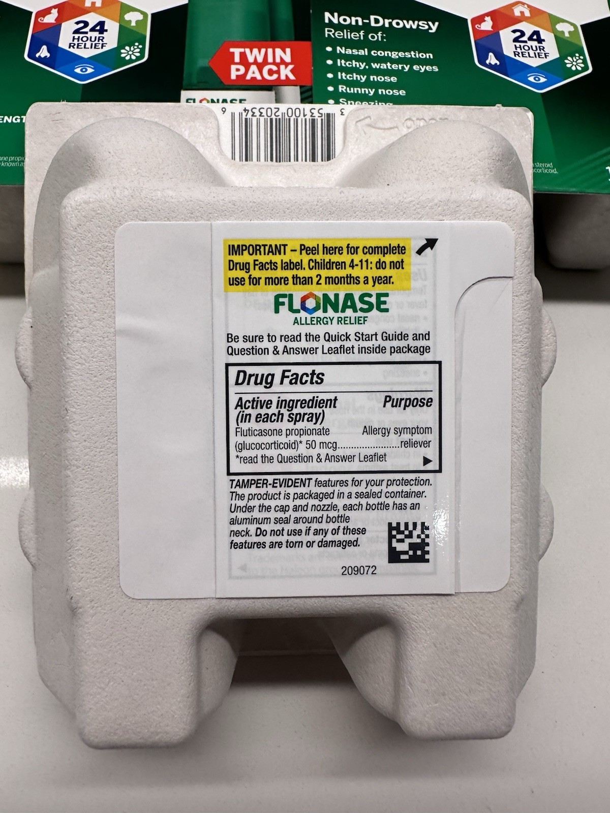 Lot Of 3 NEW Flonase Allergy Relief Nasal Twin Pack 144 Total Sprays Each 06/26